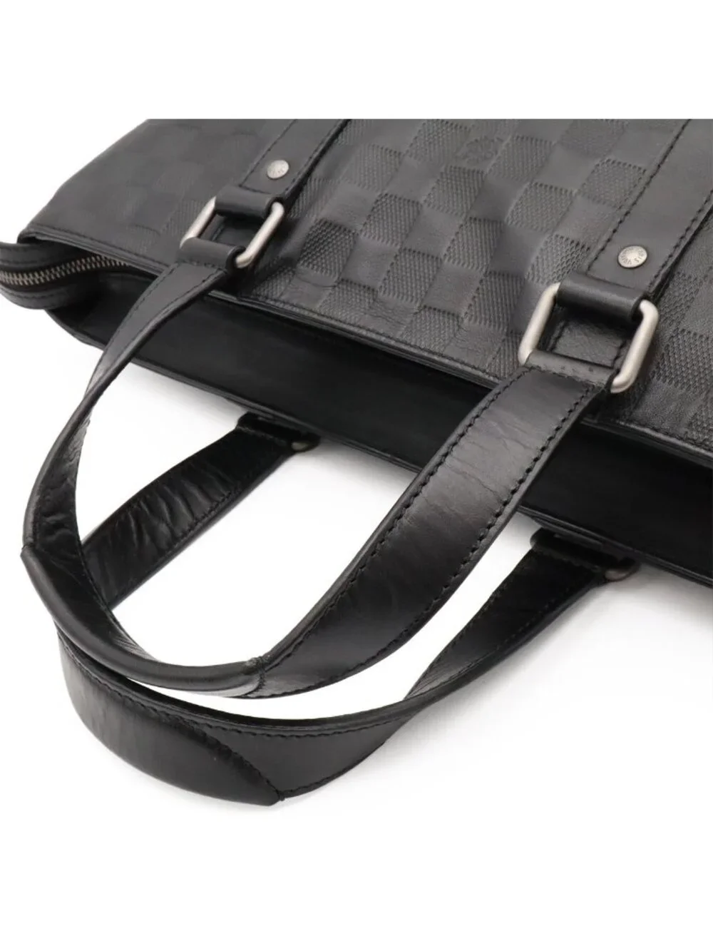 Louis Vuitton Damier Infini Tadao PM Tote Bag Business Briefcase Onyx Black